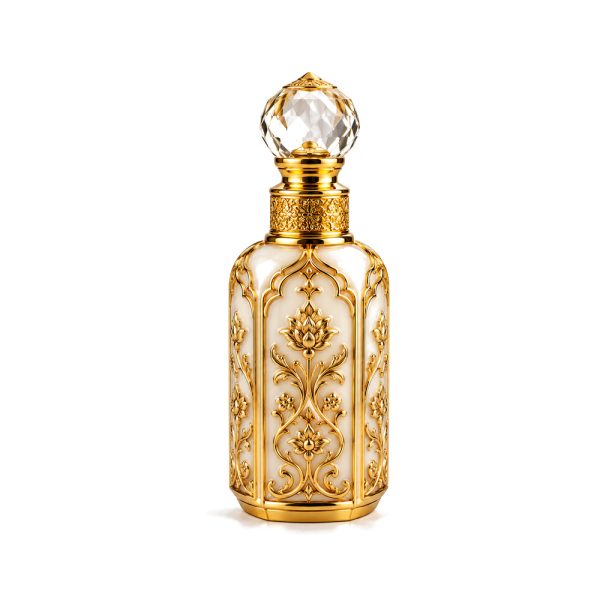 White oud / oudh perfume oil bottle