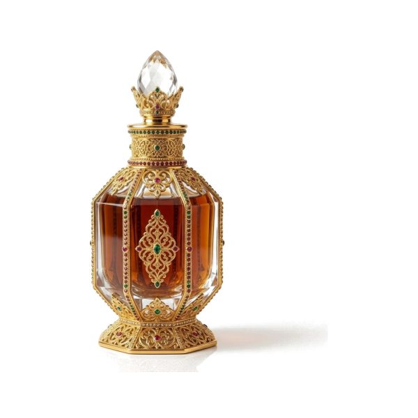 Musk amber perfume oil bottle